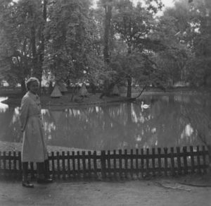 Im Fürther Stadtpark während der Gartenschau 1951 (Foto: Familienarchiv)